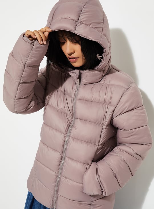 URB_N Women Quilted Hooded Jacket