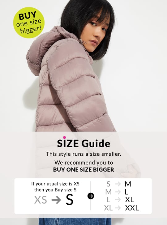 URB_N Women Quilted Hooded Jacket
