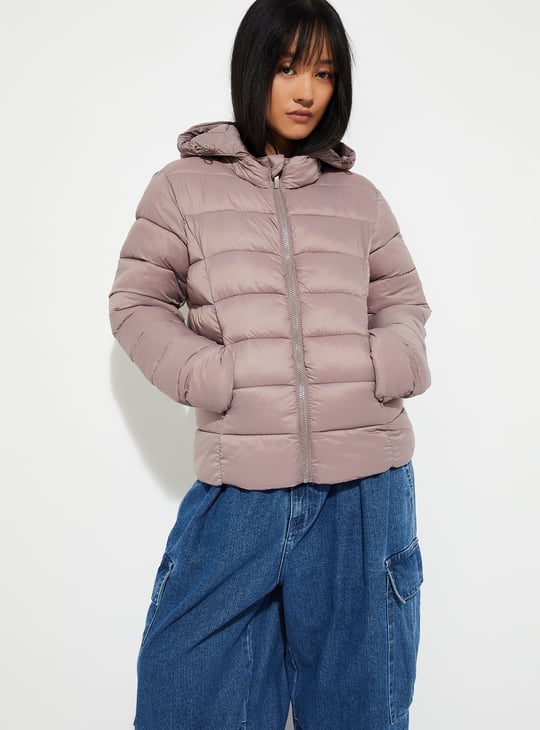 URB_N Women Quilted Hooded Jacket