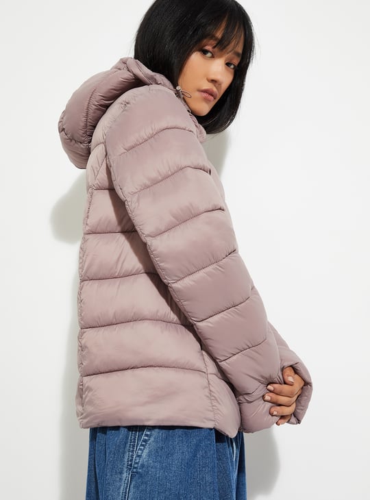 URB_N Women Quilted Hooded Jacket