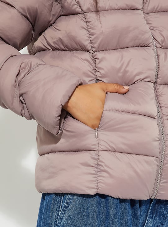 URB_N Women Quilted Hooded Jacket