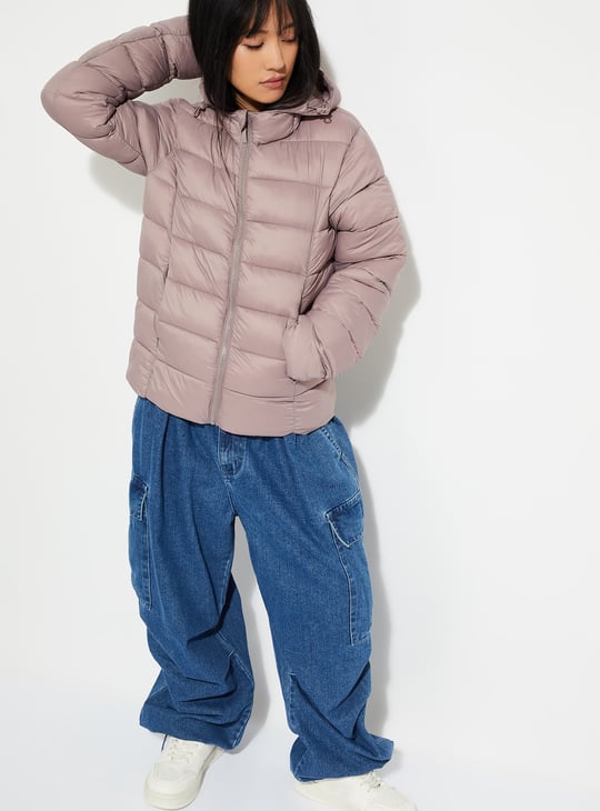 URB_N Women Quilted Hooded Jacket