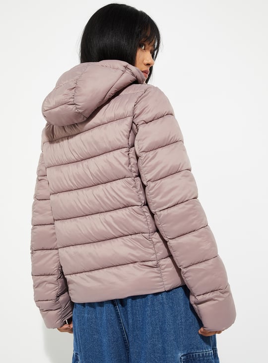 URB_N Women Quilted Hooded Jacket