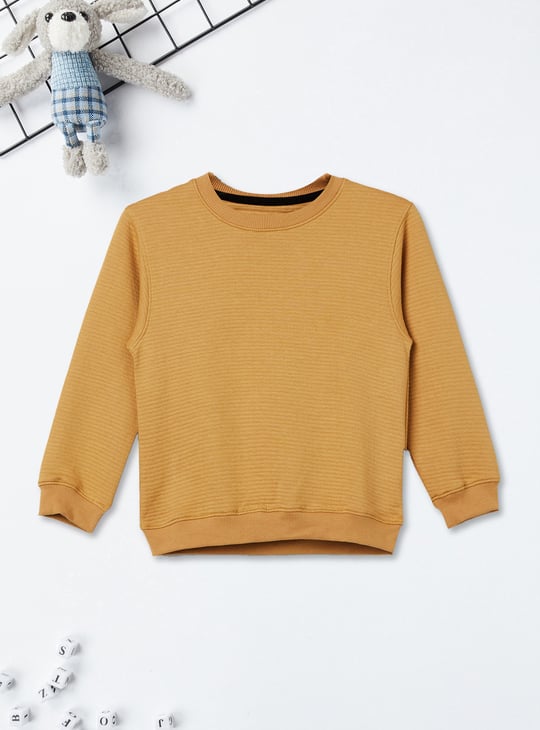 Boys Knit Oversized Sweatshirt