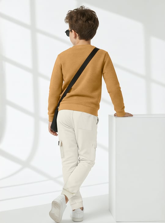 Boys Knit Oversized Sweatshirt