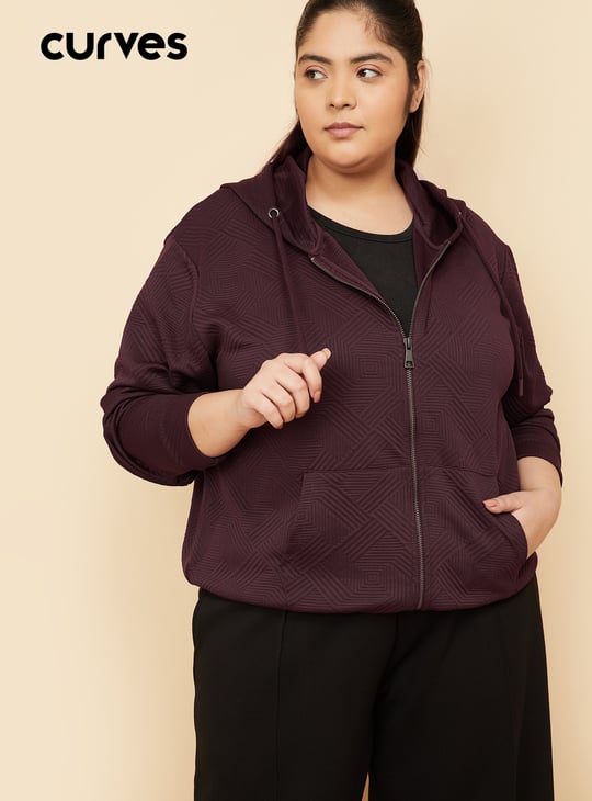 Women Knit Hooded Jacket