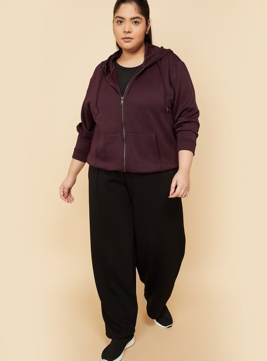 Women Knit Hooded Jacket