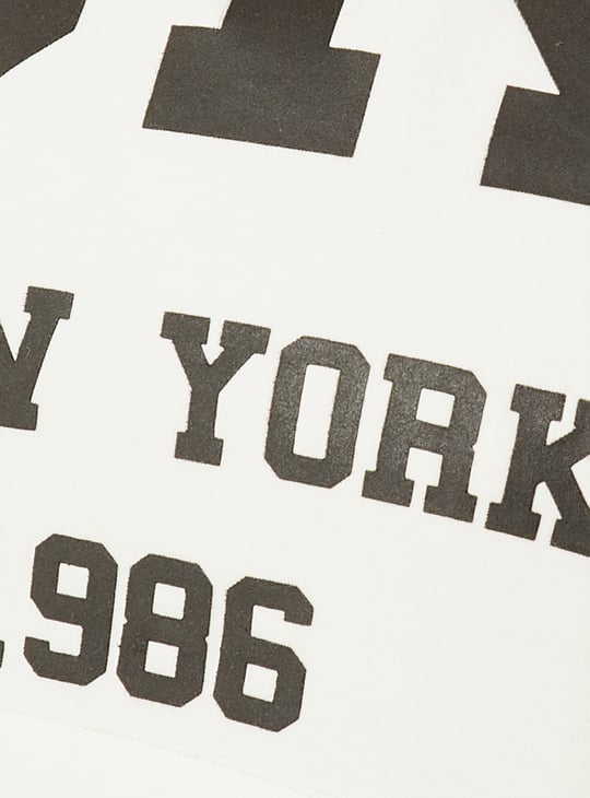 Women Printed Oversized Sports Sweatshirt