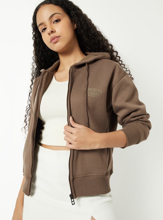 Women Heathered Hooded Sweatshirt