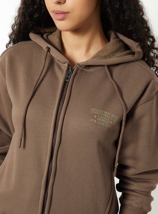 Women Heathered Hooded Sweatshirt