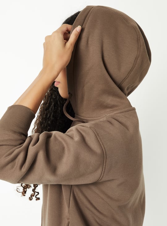 Women Heathered Hooded Sweatshirt