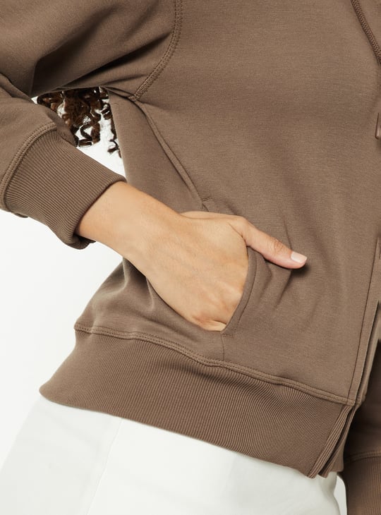 Women Heathered Hooded Sweatshirt