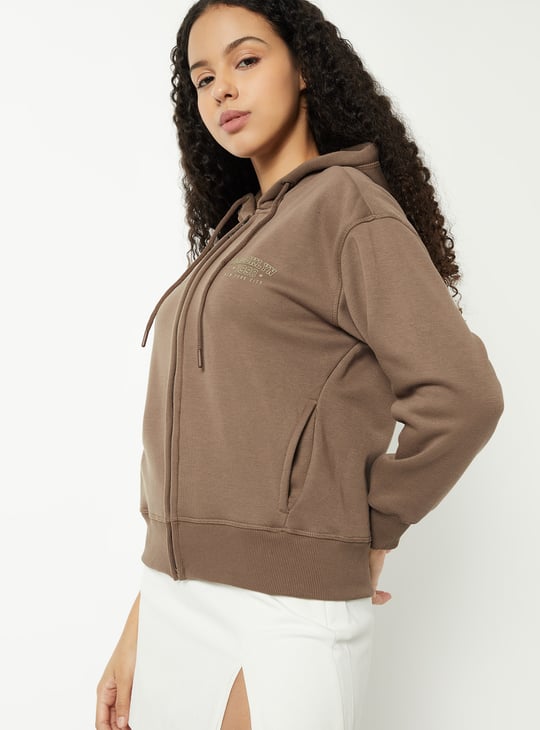Women Heathered Hooded Sweatshirt