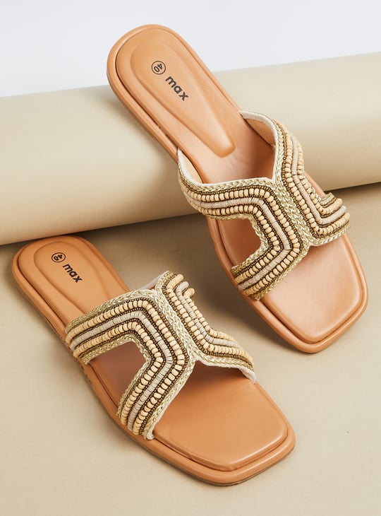 Women Beaded Flats