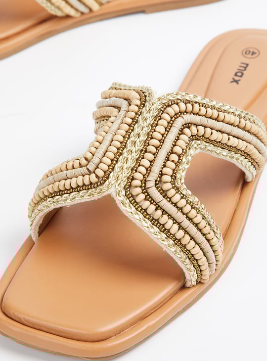 Women Beaded Flats