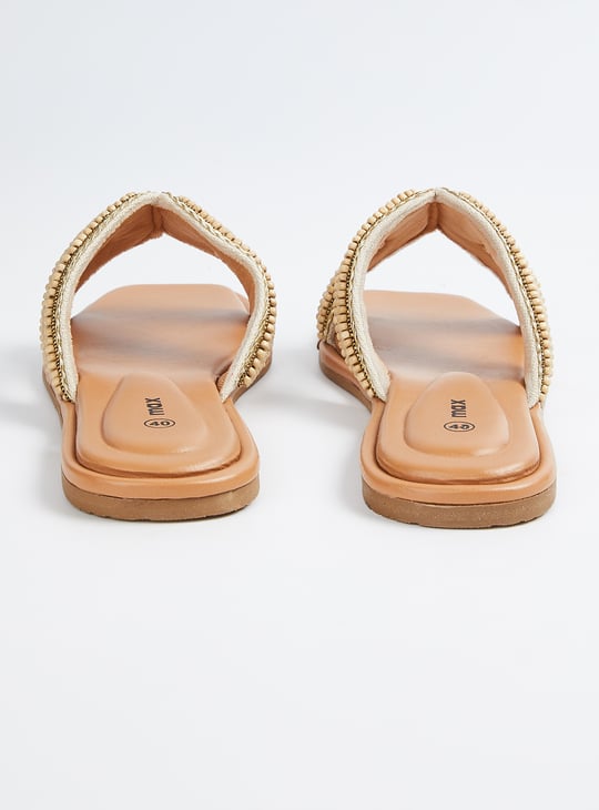 Women Beaded Flats