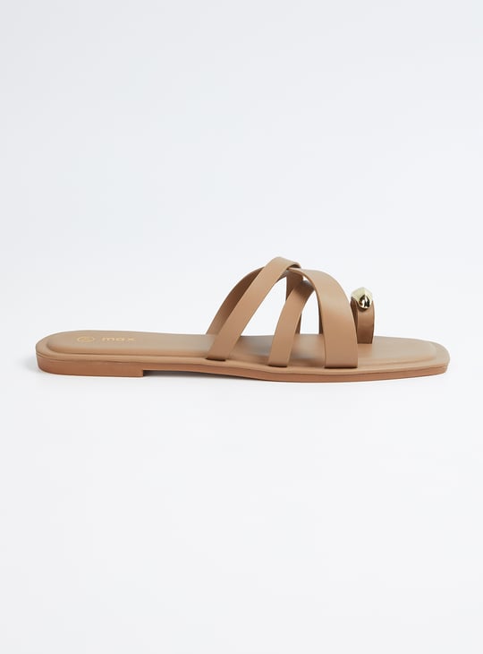 Women Criss Cross One Toe Flats