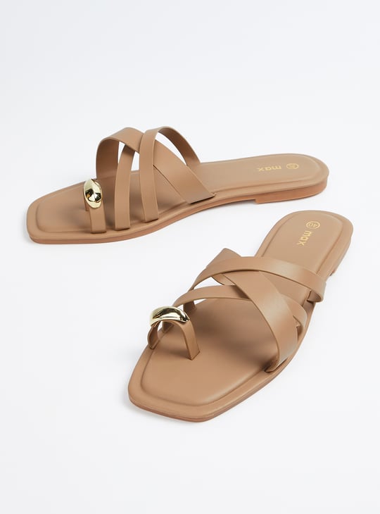 Women Criss Cross One Toe Flats