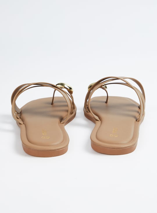 Women Criss Cross One Toe Flats