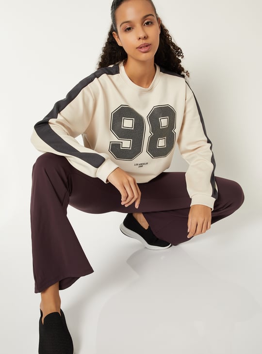 Women Printed Boxy Fit Sports T-shirt