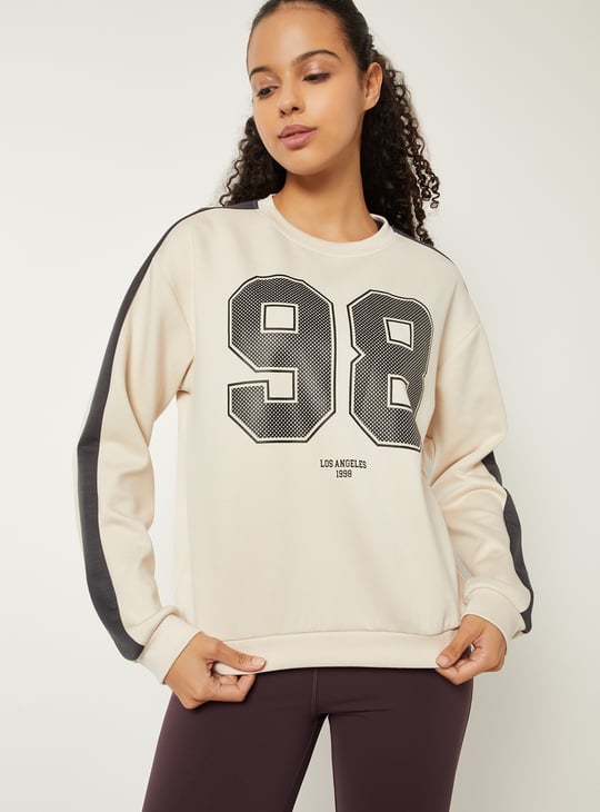 Women Printed Boxy Fit Sports T-shirt