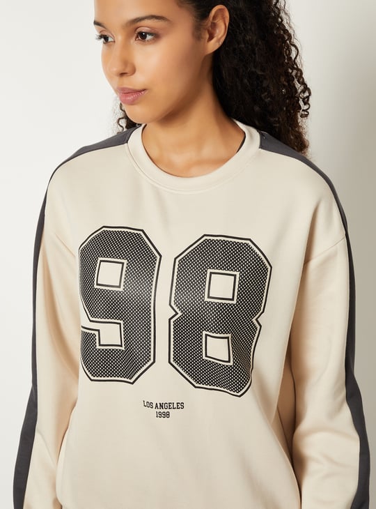 Women Printed Boxy Fit Sports T-shirt