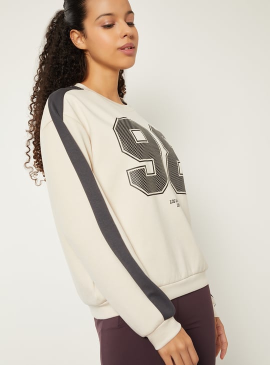 Women Printed Boxy Fit Sports T-shirt