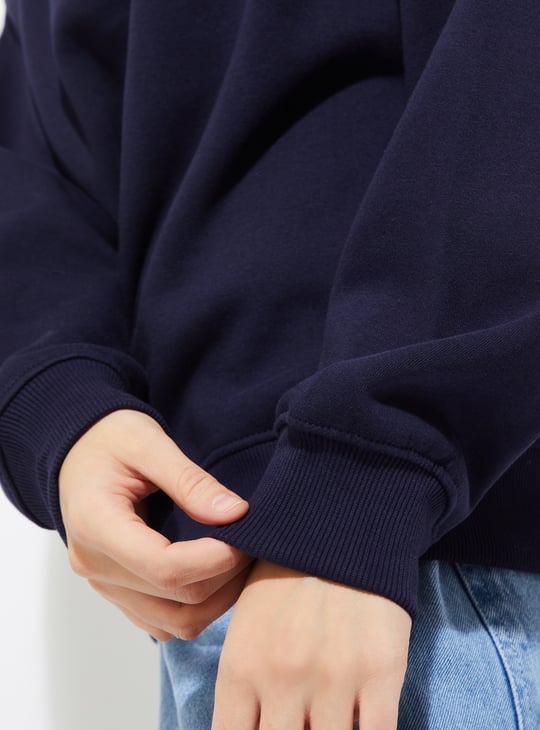ALAYA F x URB_N Women Printed Oversized Sweatshirt