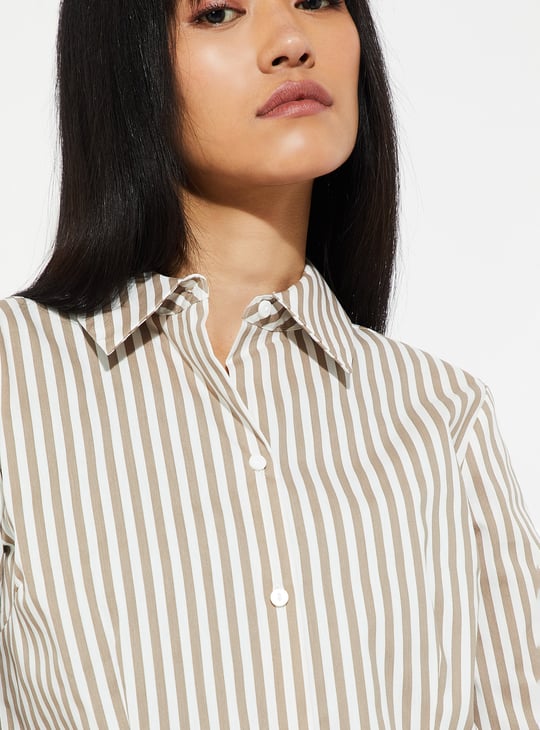 URB_N Women Striped Regular Fit Shirt