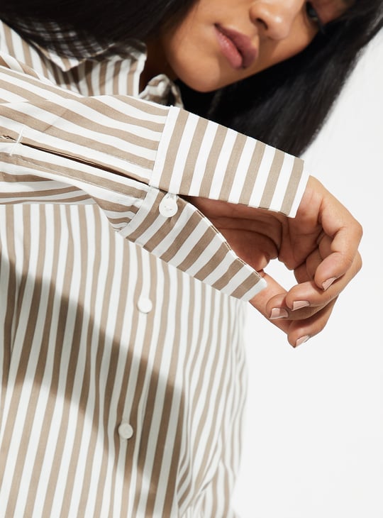 URB_N Women Striped Regular Fit Shirt