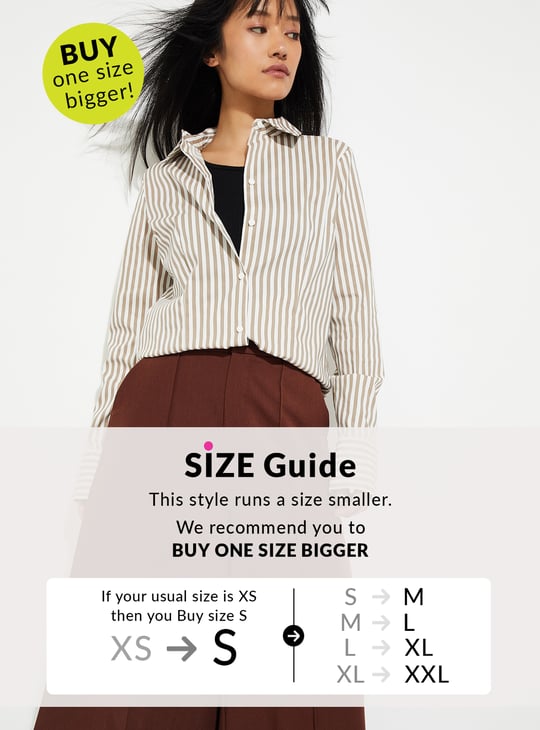 URB_N Women Striped Regular Fit Shirt