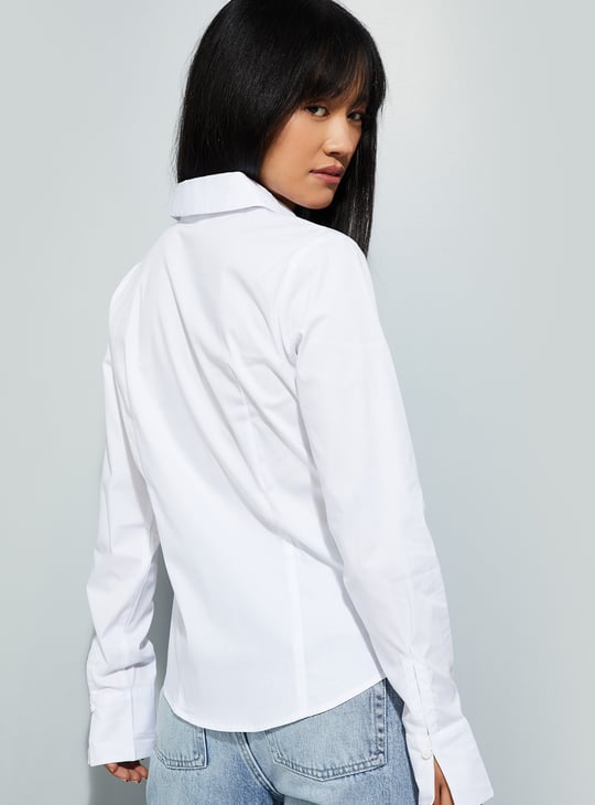 URB_N Women Striped Regular Fit Shirt