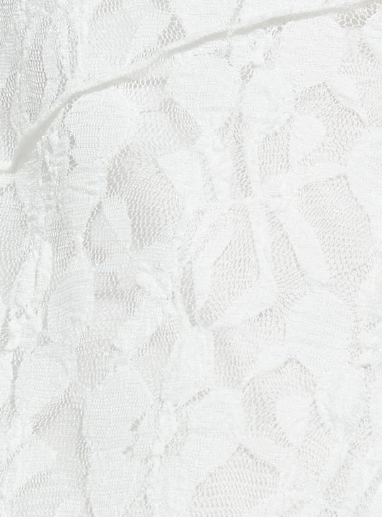 Women Lace A-line Midi Skirt