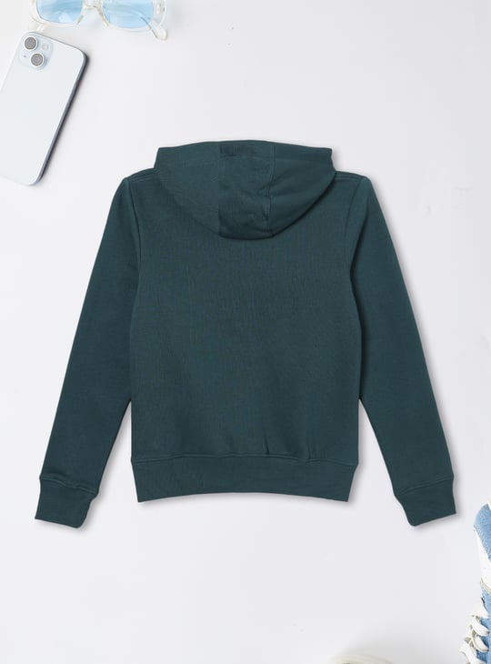 Boys Knit Hooded Sweatshirt