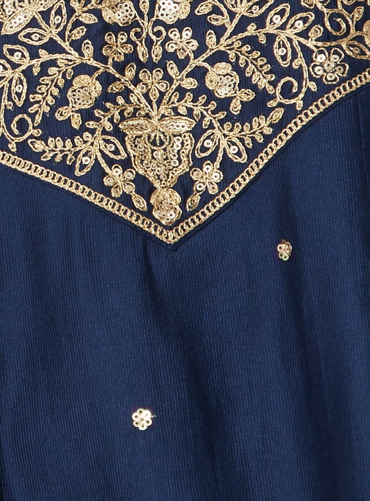 Women Embroidered A-line Kurta Set