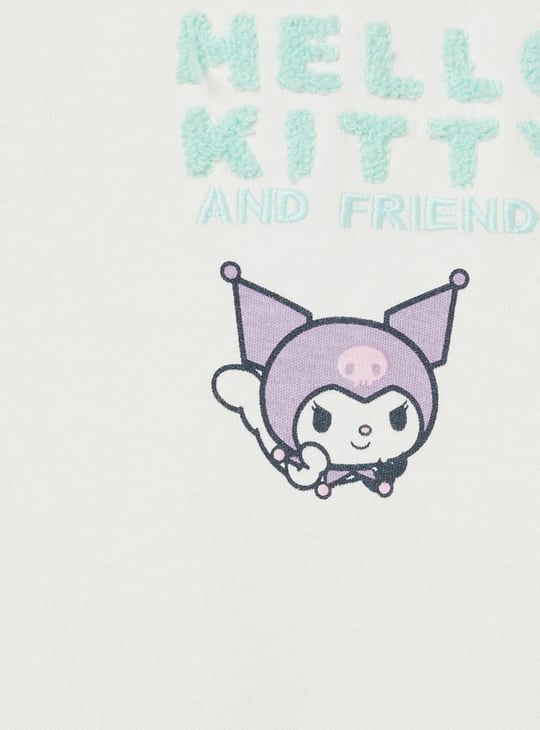 Girls Hello Kitty Print Crop T-shirt