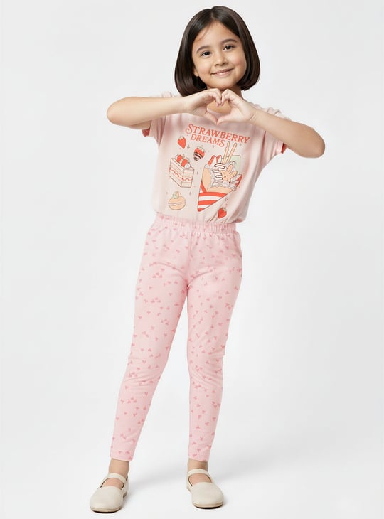Girls Printed Leggings
