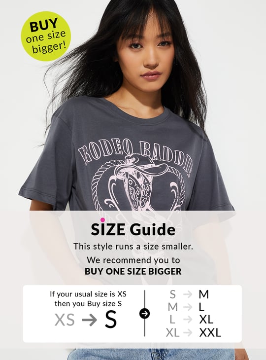 URB_N Women Printed Relaxed Fit T-shirt