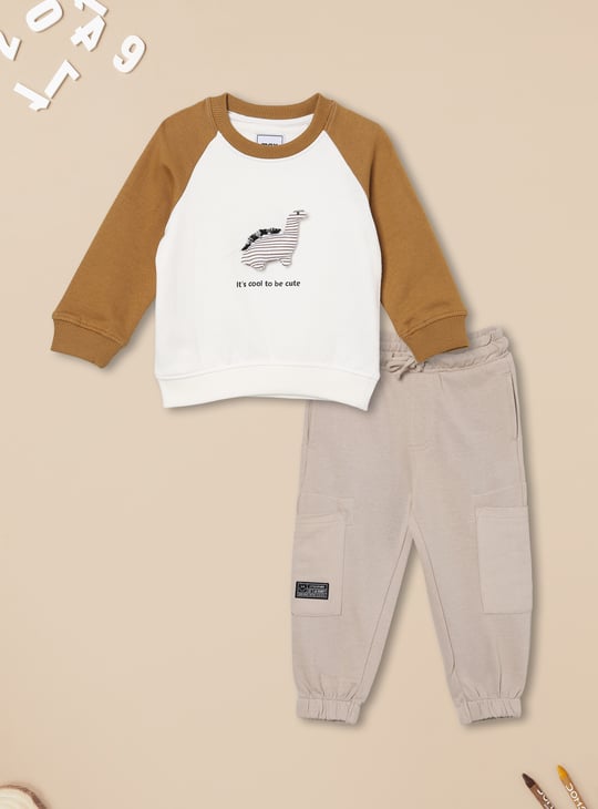 Boys Colourblock Joggers Set