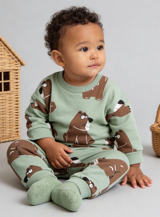 Boys Printed Joggers Set