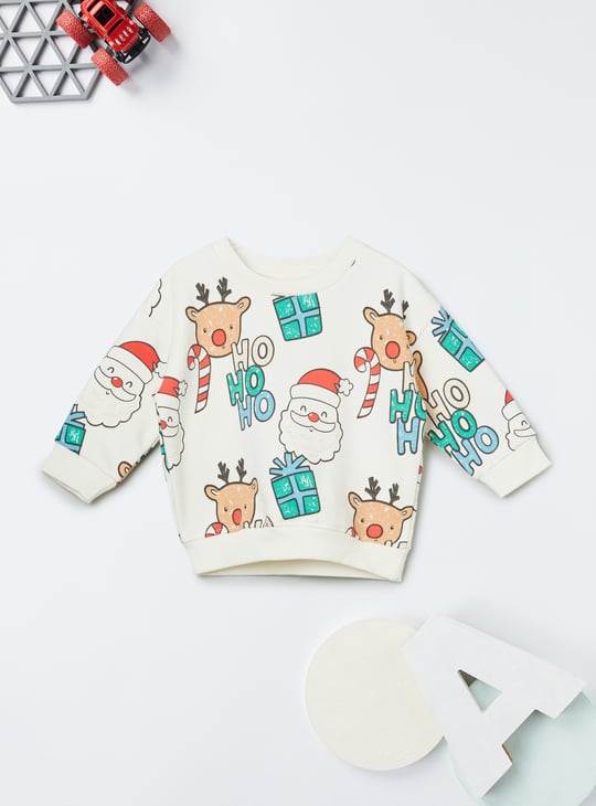 Boys Santa Claus Printed Joggers Set