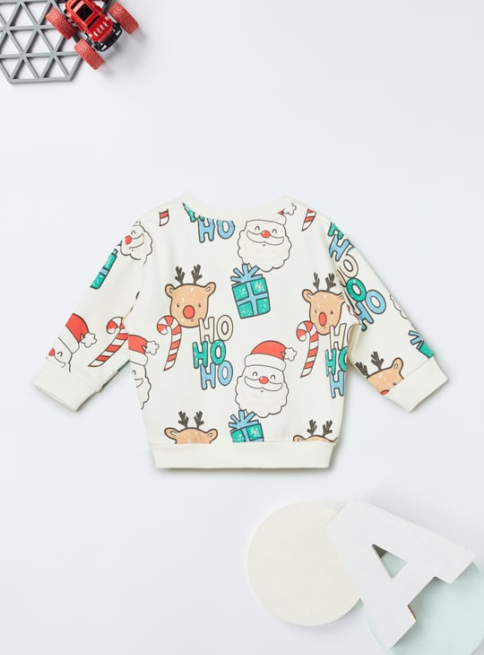 Boys Santa Claus Printed Joggers Set