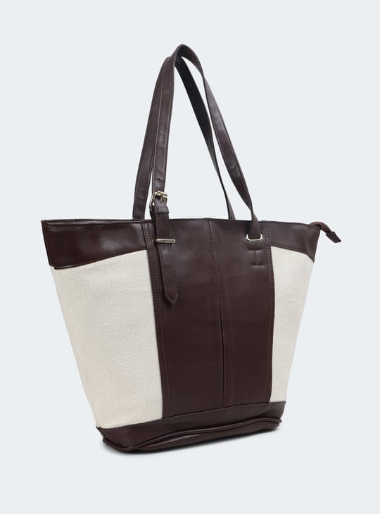 Women Colourblock Tote Bag