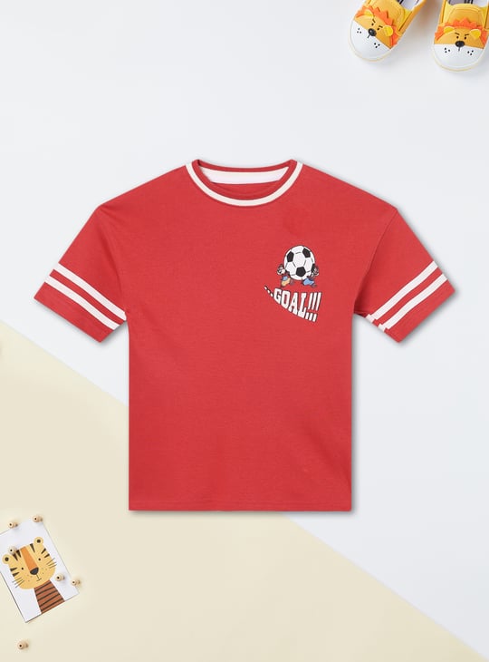 Boys Mickey Print Oversized T-shirt