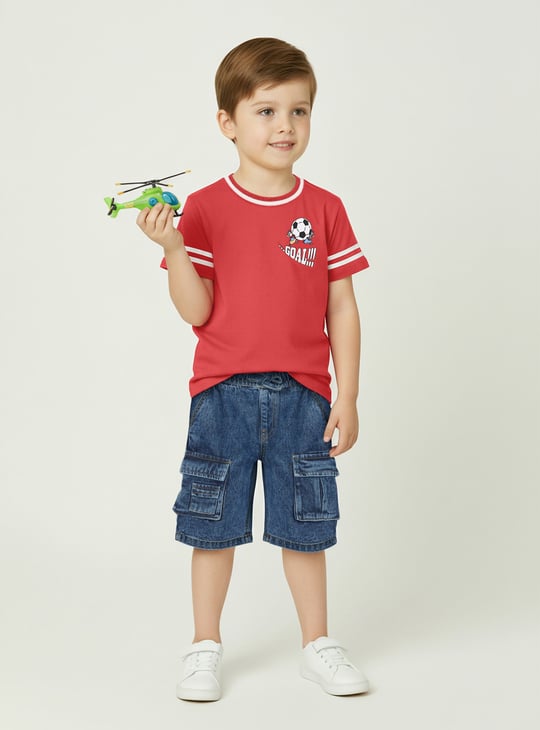 Boys Mickey Print Oversized T-shirt