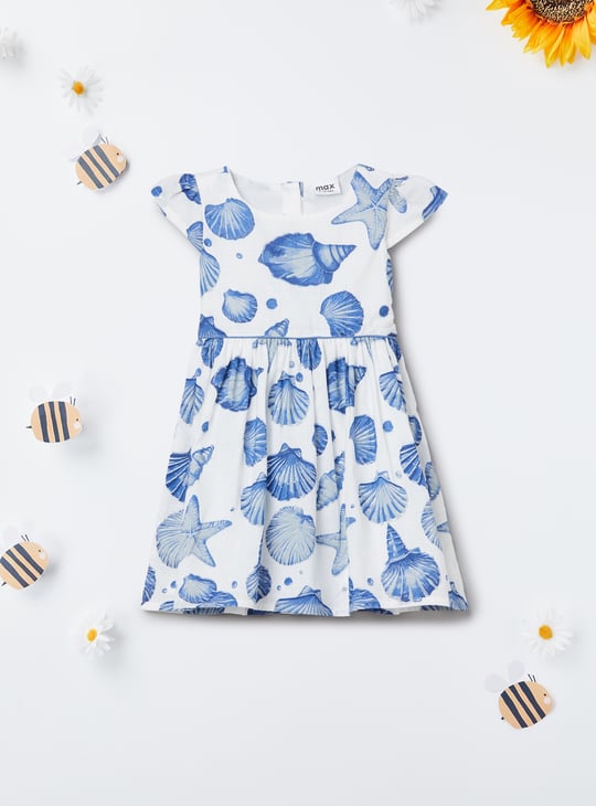 Girls Printed A-line Dress