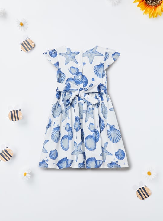 Girls Printed A-line Dress
