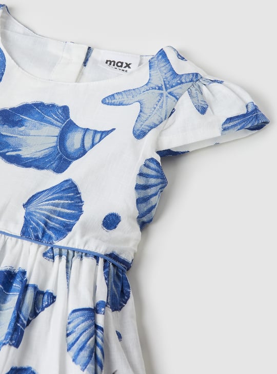 Girls Printed A-line Dress