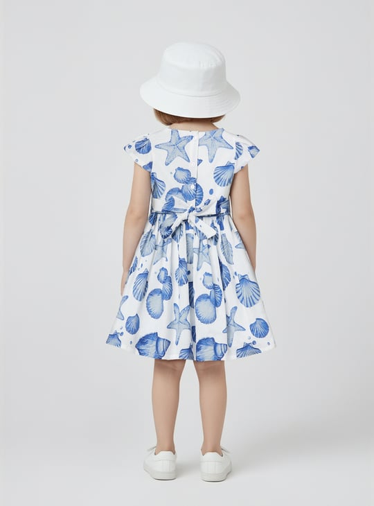 Girls Printed A-line Dress