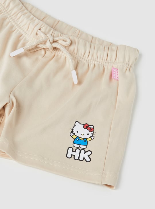 Girls Hello Kitty Print Shorts Set